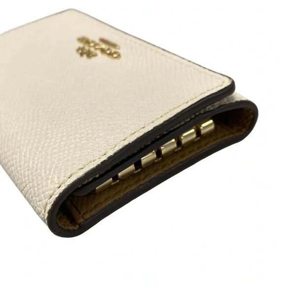 Auth COACH - F76741 White Leather Key Case - Picture 3 of 10
